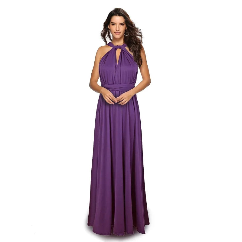 Women's Convertible Infinity Maxi Dress - Multi-Color Wrap