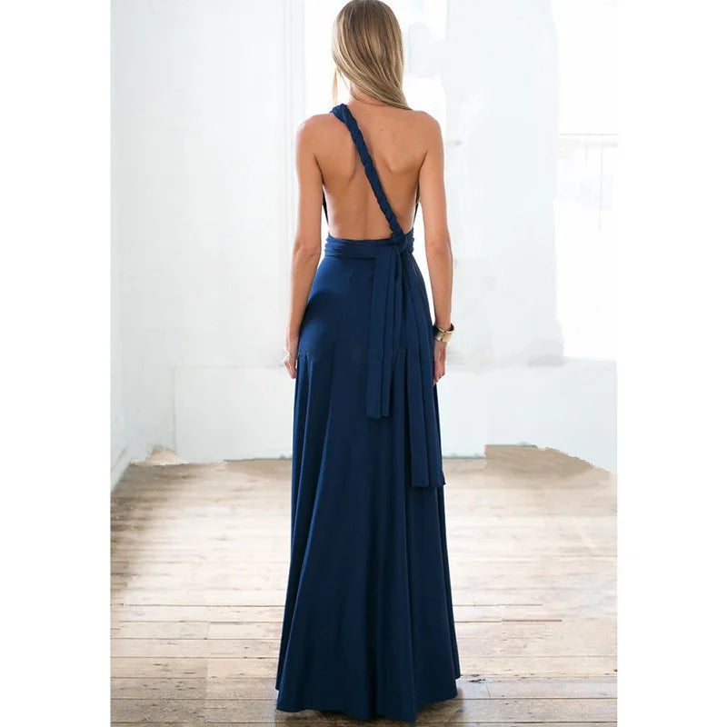 Women's Convertible Infinity Maxi Dress - Multi-Color Wrap