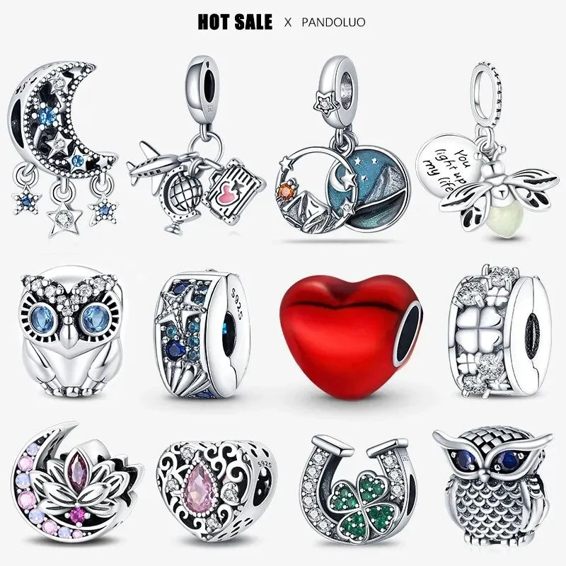 New 925 Sterling Silver Charm Beads for Pandach Bracelets