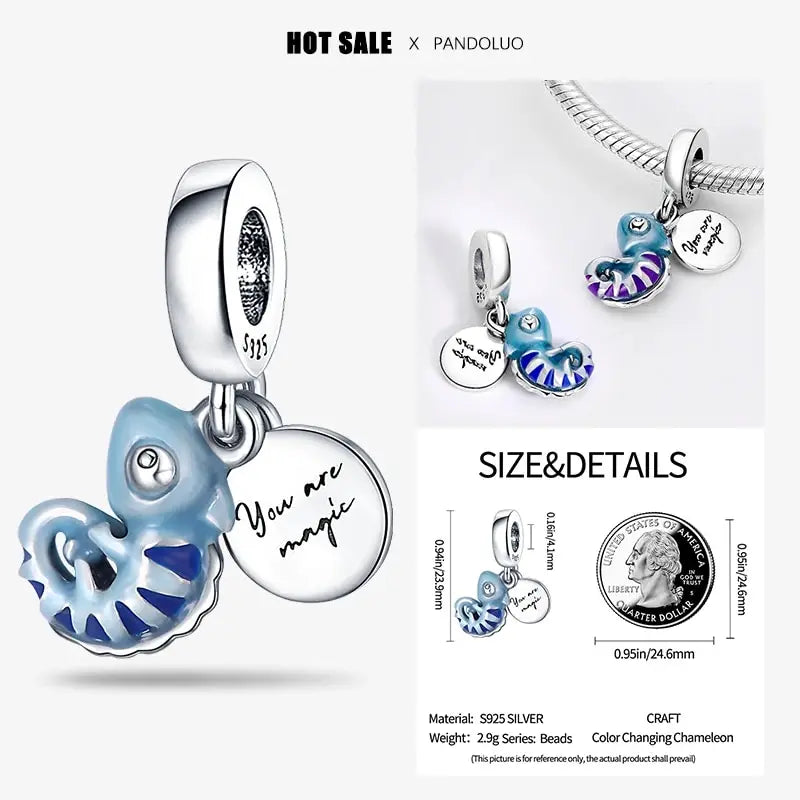 New 925 Sterling Silver Charm Beads for Pandach Bracelets