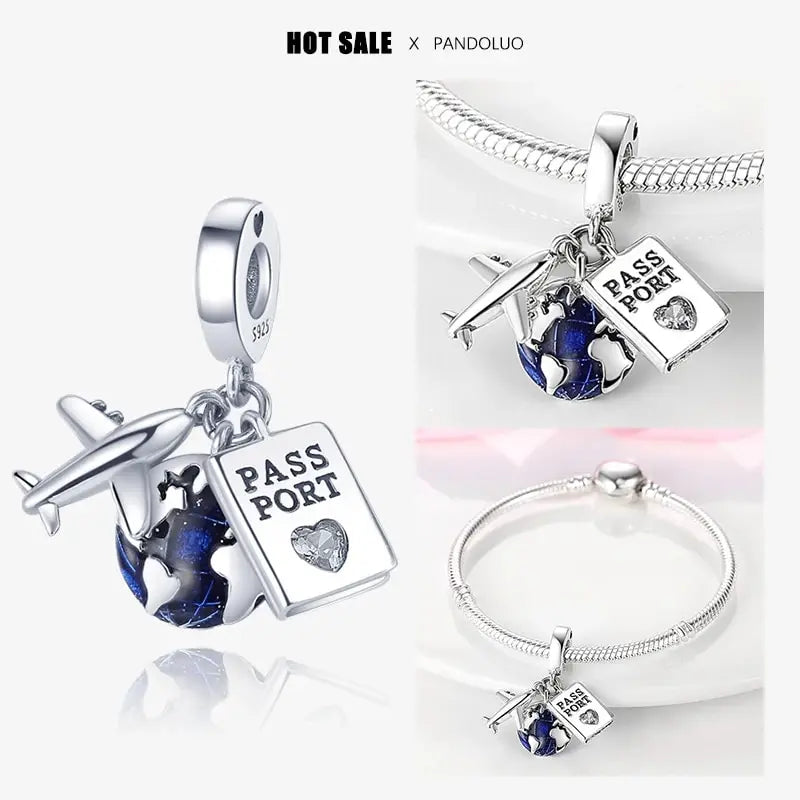 New 925 Sterling Silver Charm Beads for Pandach Bracelets