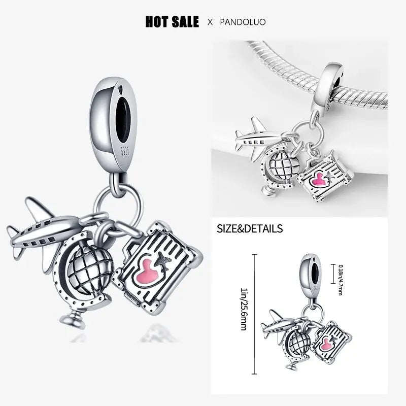 New 925 Sterling Silver Charm Beads for Pandach Bracelets