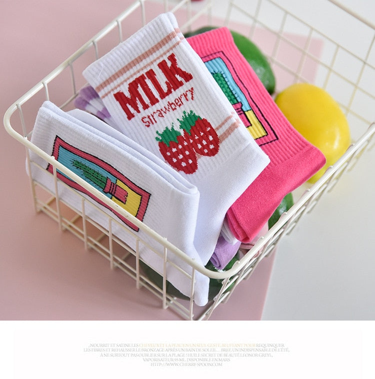 Japanese Cotton Colorful Kawaii Cute Socks