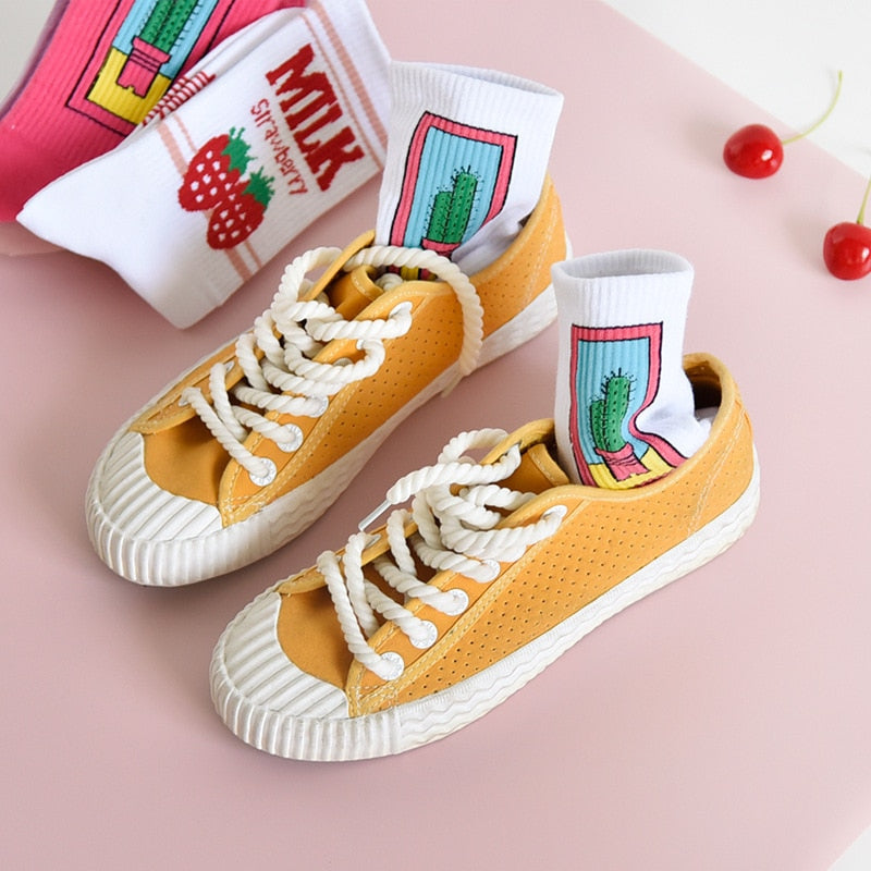 Japanese Cotton Colorful Kawaii Cute Socks