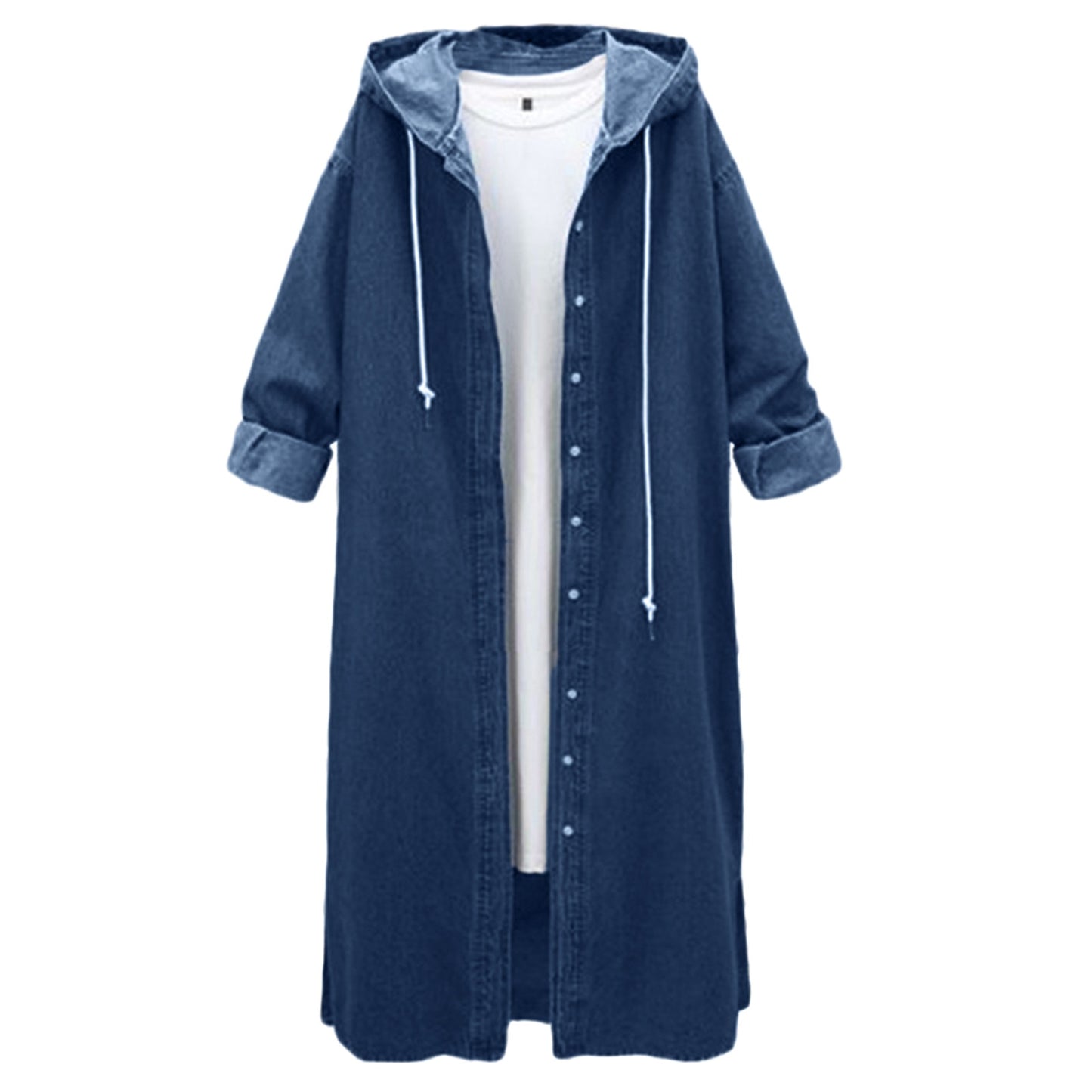 Hooded Outwear Denim Coat for Women