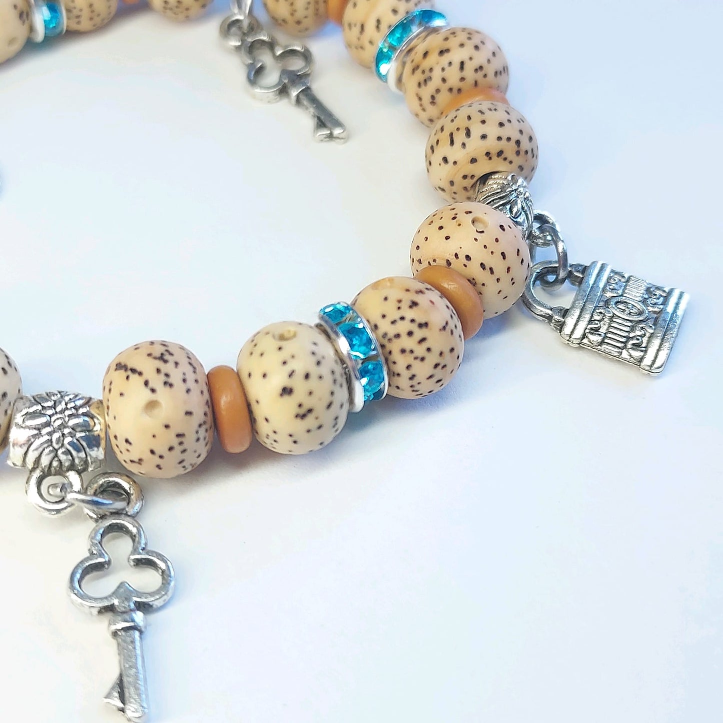 Natural Stars and Moon Bodhi Bracelet