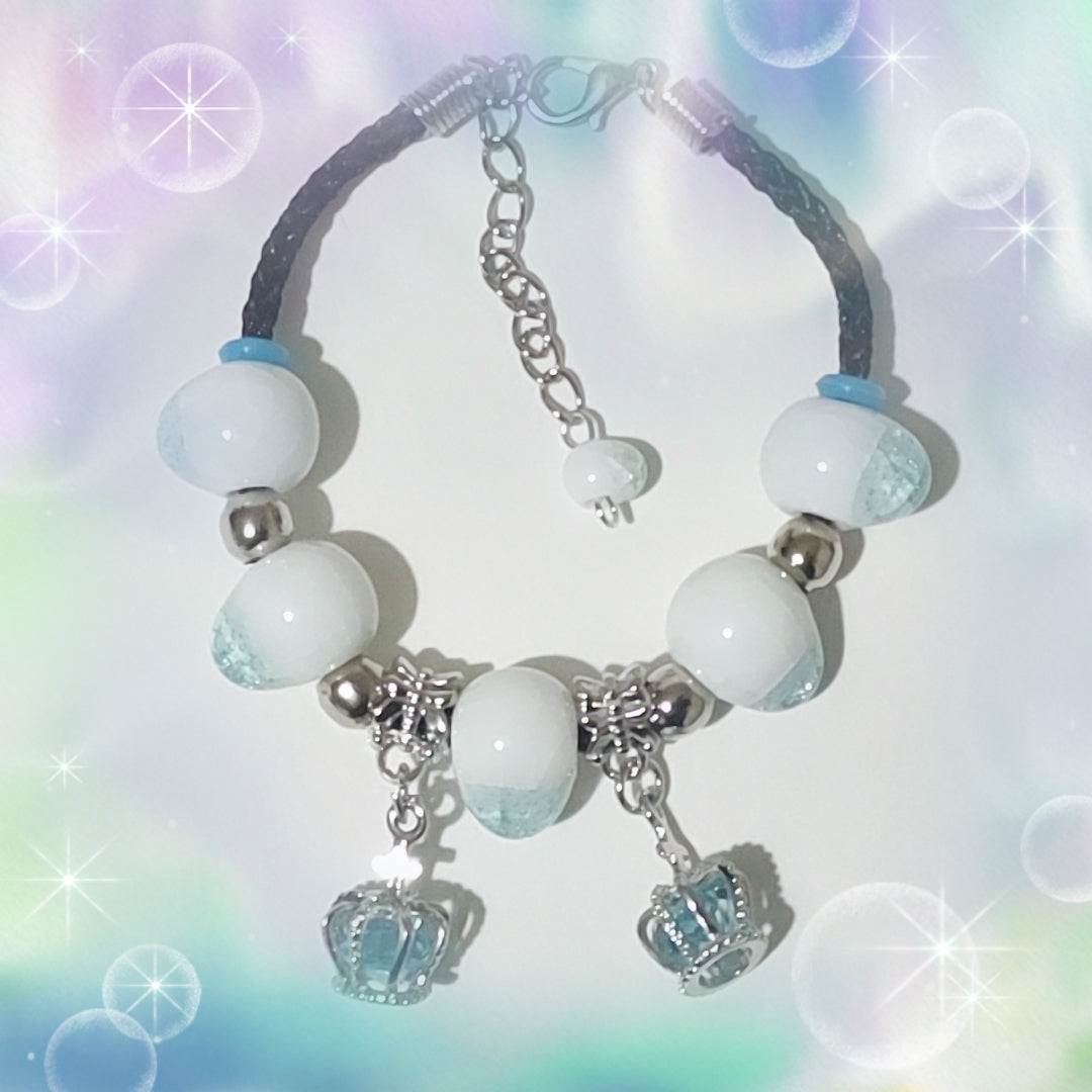 Crackle Glaze Procelain Beads Bracelet