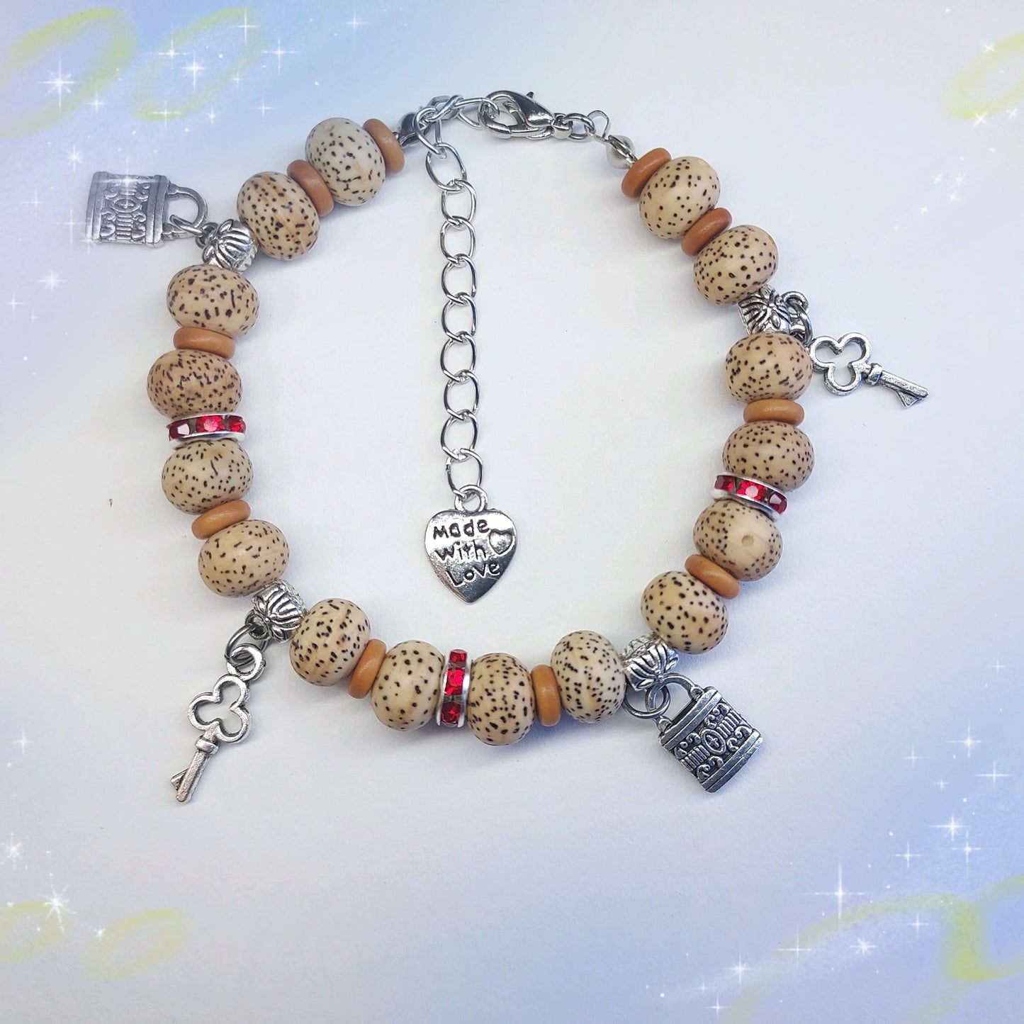 Natural Stars and Moon Bodhi Bracelet