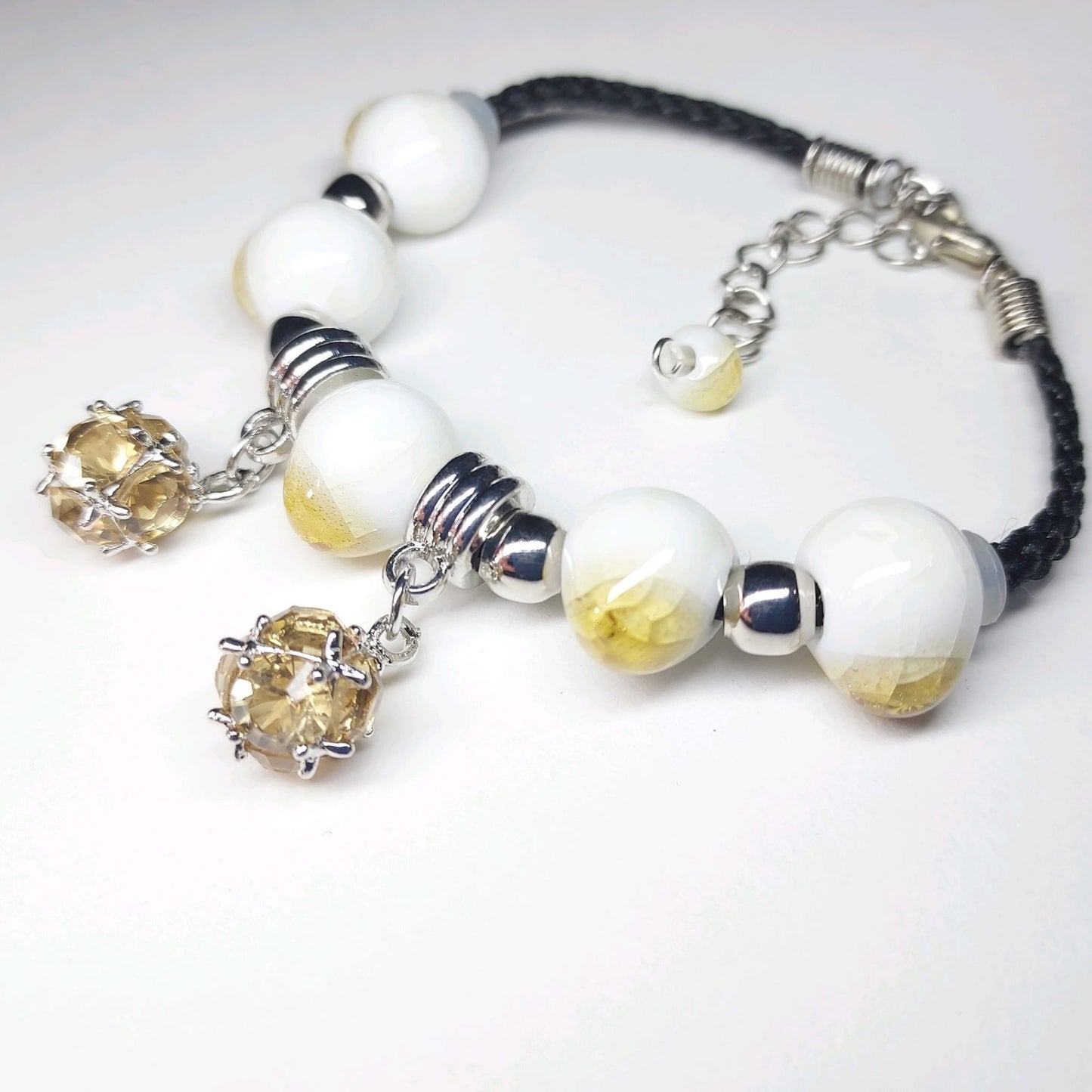 Crackle Glaze Procelain Beads Bracelet