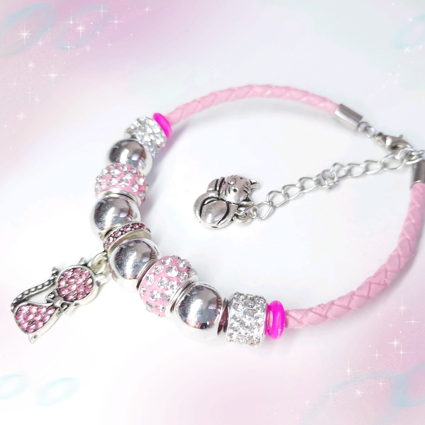 Cat Rhinestones Bracelet