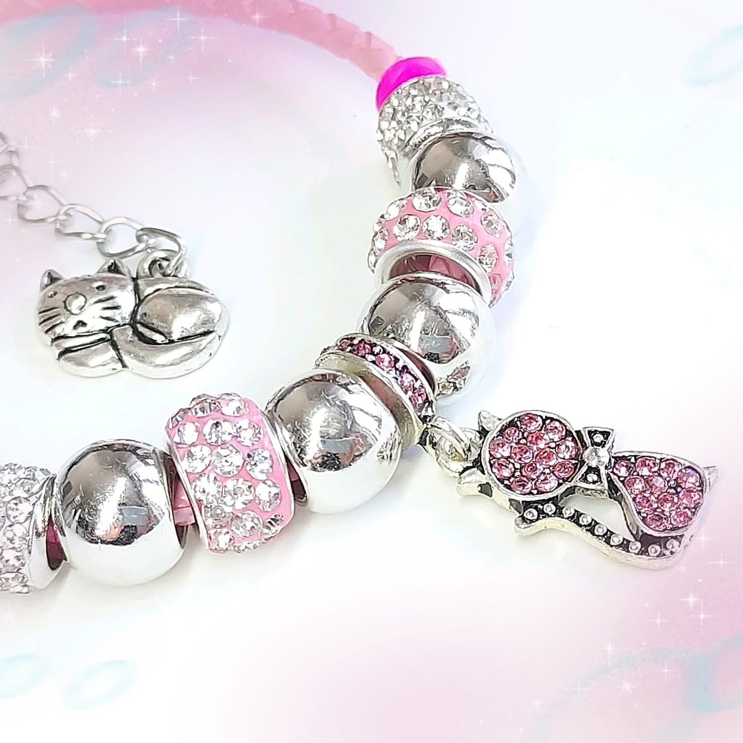 Cat Rhinestones Bracelet