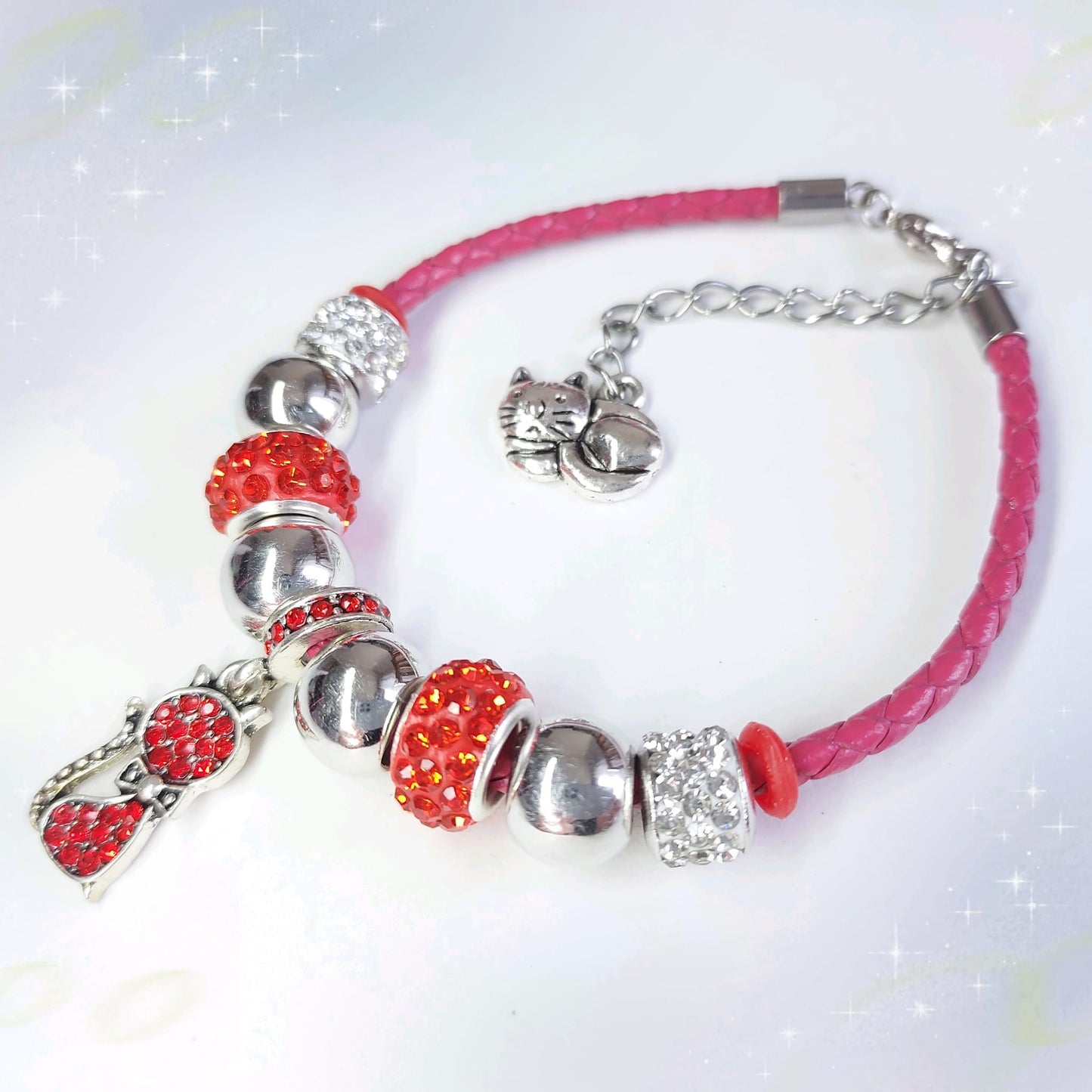 Cat Rhinestones Bracelet