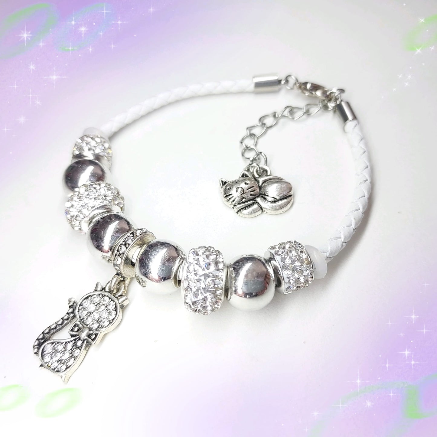 Cat Rhinestones Bracelet