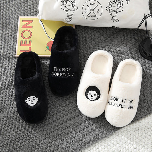 Home Funny Thermal Cotton Slippers