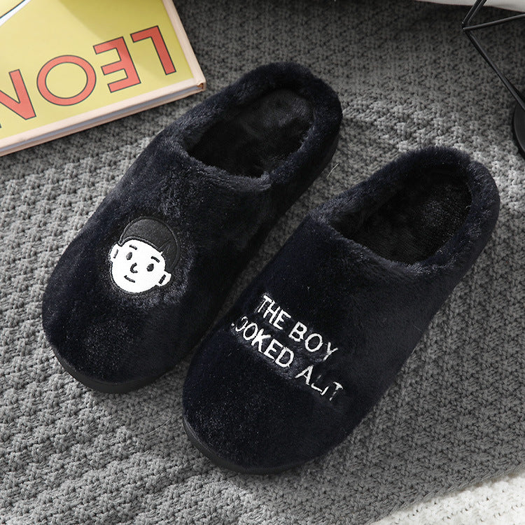 Home Funny Thermal Cotton Slippers