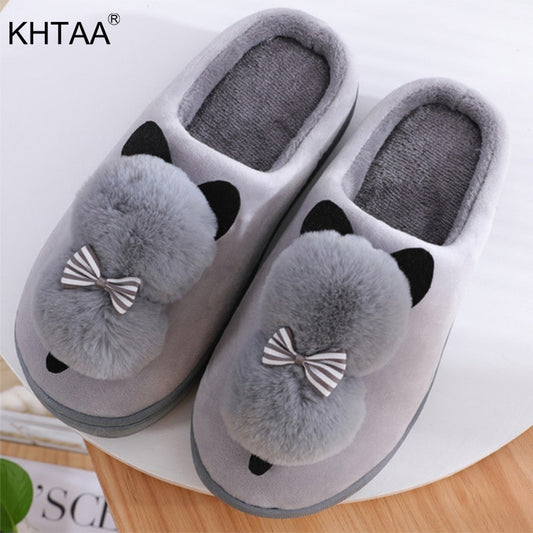 Winter Cute Cartoon Cat Slippers