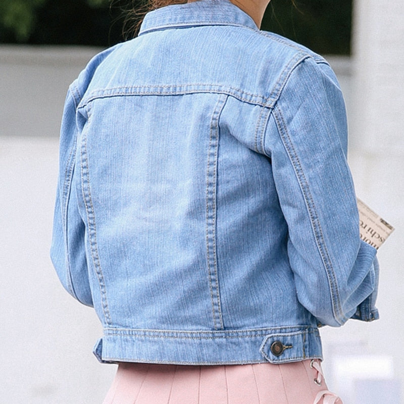 Ladies Long Sleeve Denim Jacket