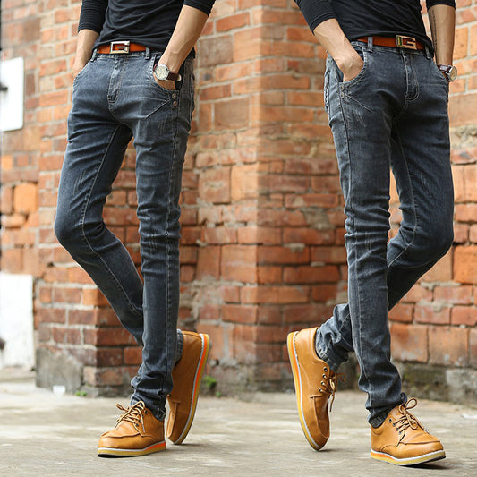 Scratched Slim Fit Jeans