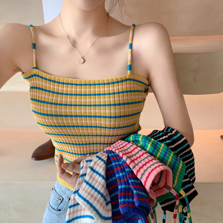 Knitted Rib Cropped Top