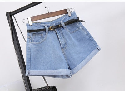 Classic Casual Women Denim Shorts