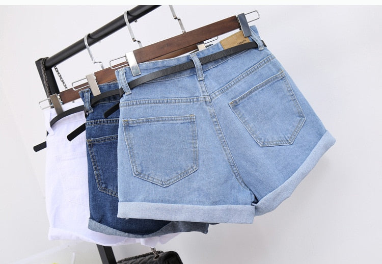 Classic Casual Women Denim Shorts