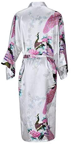 Silk Satin Floral Bathrobe Dressing