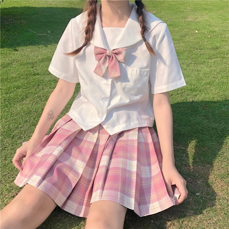 Preppy Girls Dance Mini Skirt Cute + Bow-knot