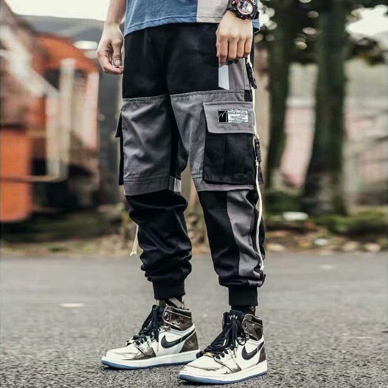 Men Casual Hip Hop Joggers Cargo Pants