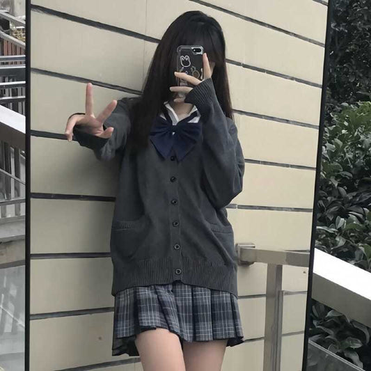 Schoolgirl Loose Cute Sweaters Cardigan