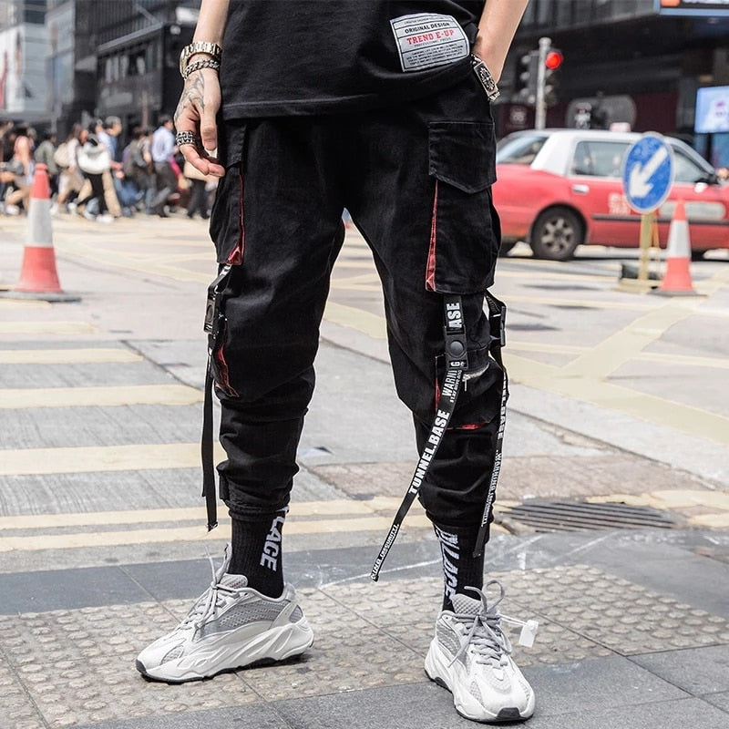 Men Casual Hip Hop Joggers Cargo Pants