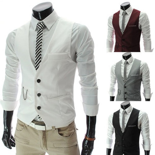 Slim Fit Male Vests