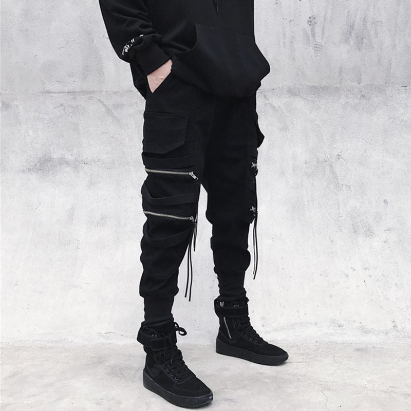 Men Casual Hip Hop Joggers Cargo Pants