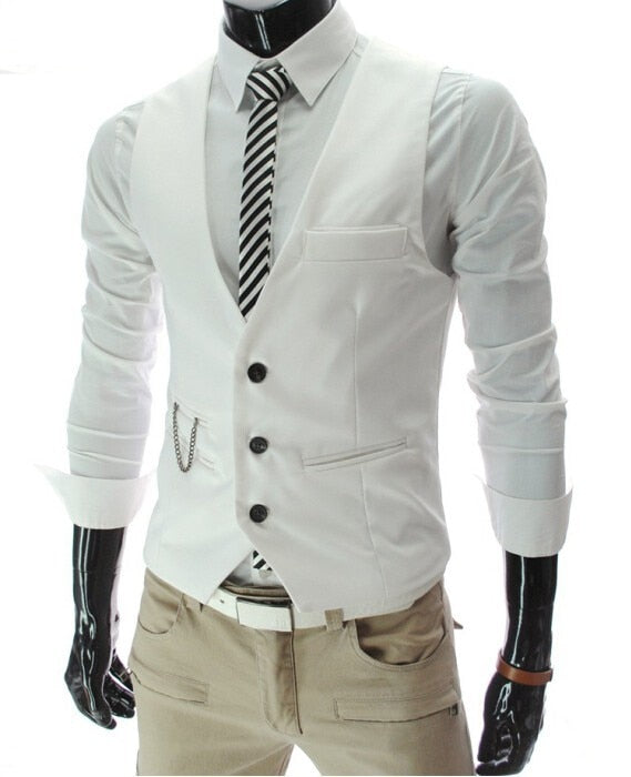 Slim Fit Male Vests