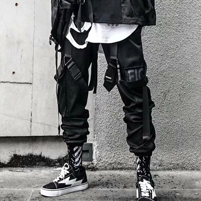 Men Casual Hip Hop Joggers Cargo Pants