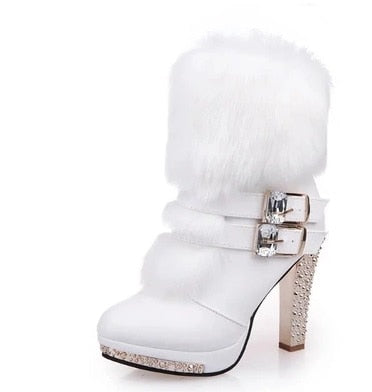 High Heel Snow Boots