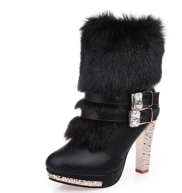 High Heel Snow Boots