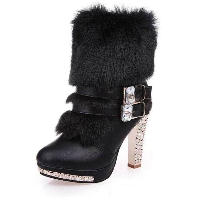 High Heel Snow Boots