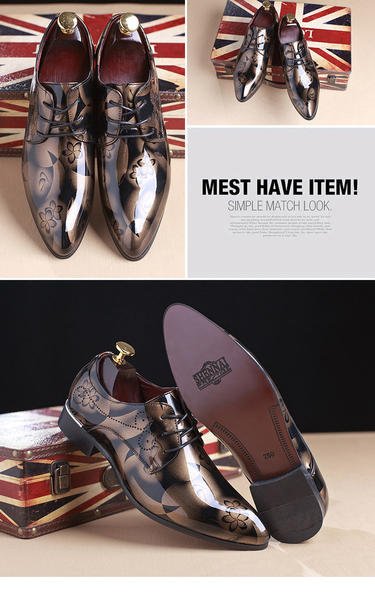 Fashion Patent Luxury Oxford Shoes