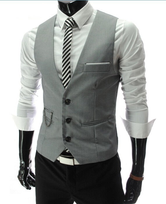 Slim Fit Male Vests