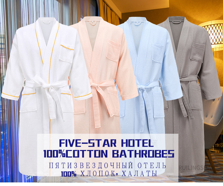 5 Star Hotel 100% Cotton Men/Women Bathrobe