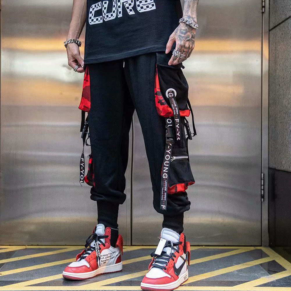 Men Casual Hip Hop Joggers Cargo Pants