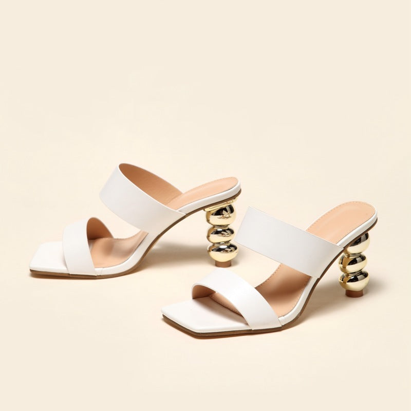 Meta PVC Sandals Heels