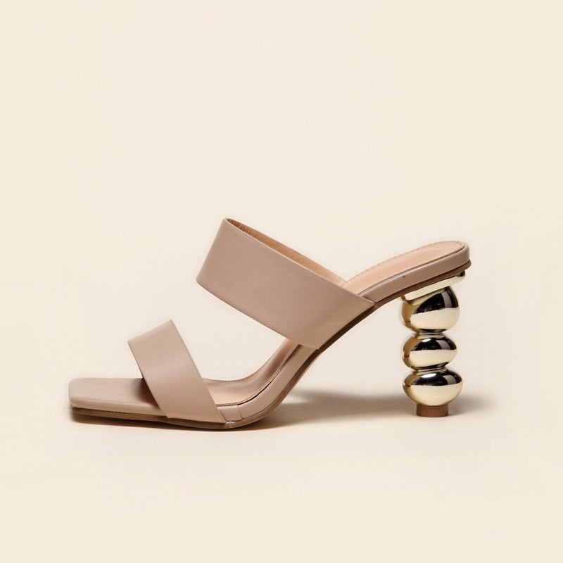 Meta PVC Sandals Heels