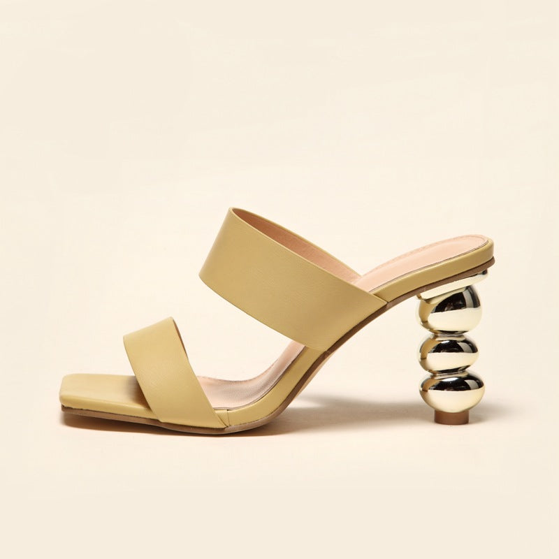 Meta PVC Sandals Heels