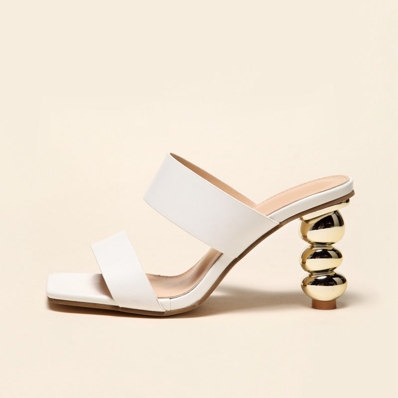 Meta PVC Sandals Heels