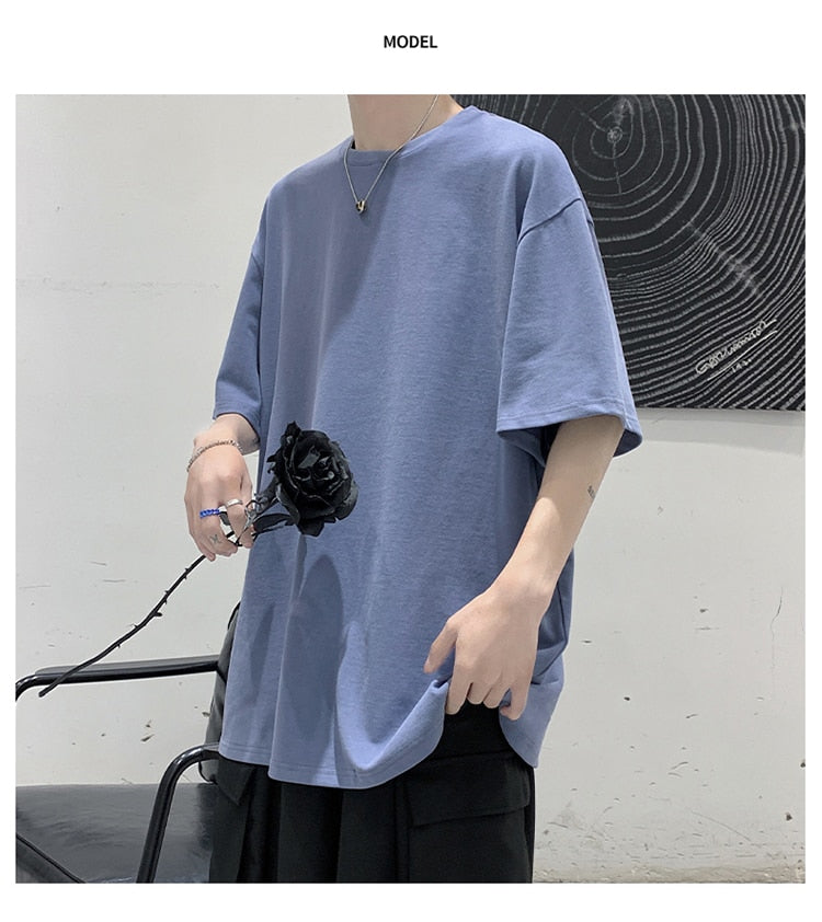 100% Cotton Half Sleeve Loose T-shirt