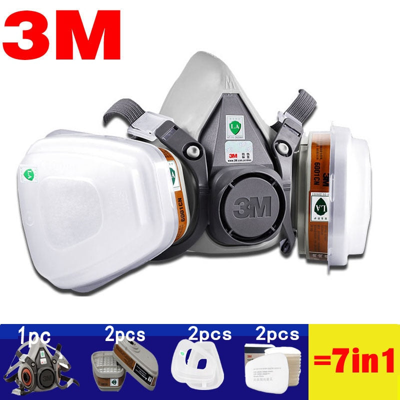 3M 6200 Series Half Face Respirator Mask