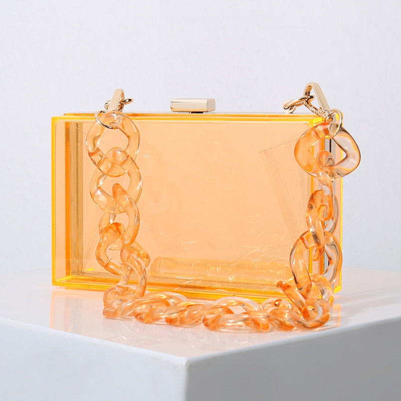 Clear Acrylic Jelly Clutch