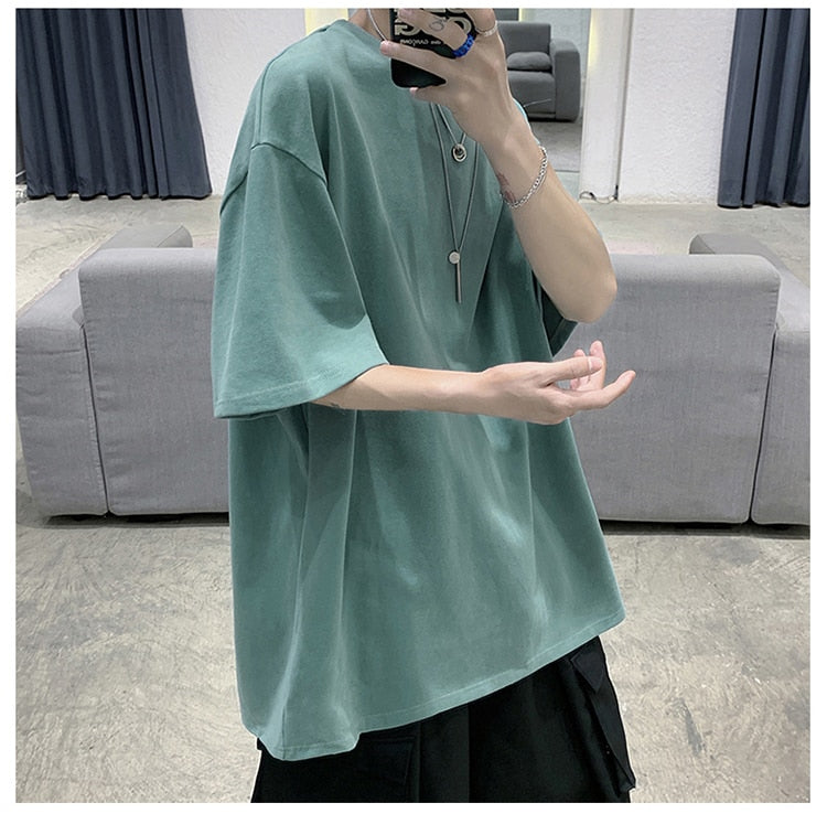 100% Cotton Half Sleeve Loose T-shirt