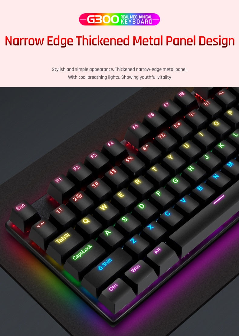 G300 Real Mechanical Gaming Keyboard Wired